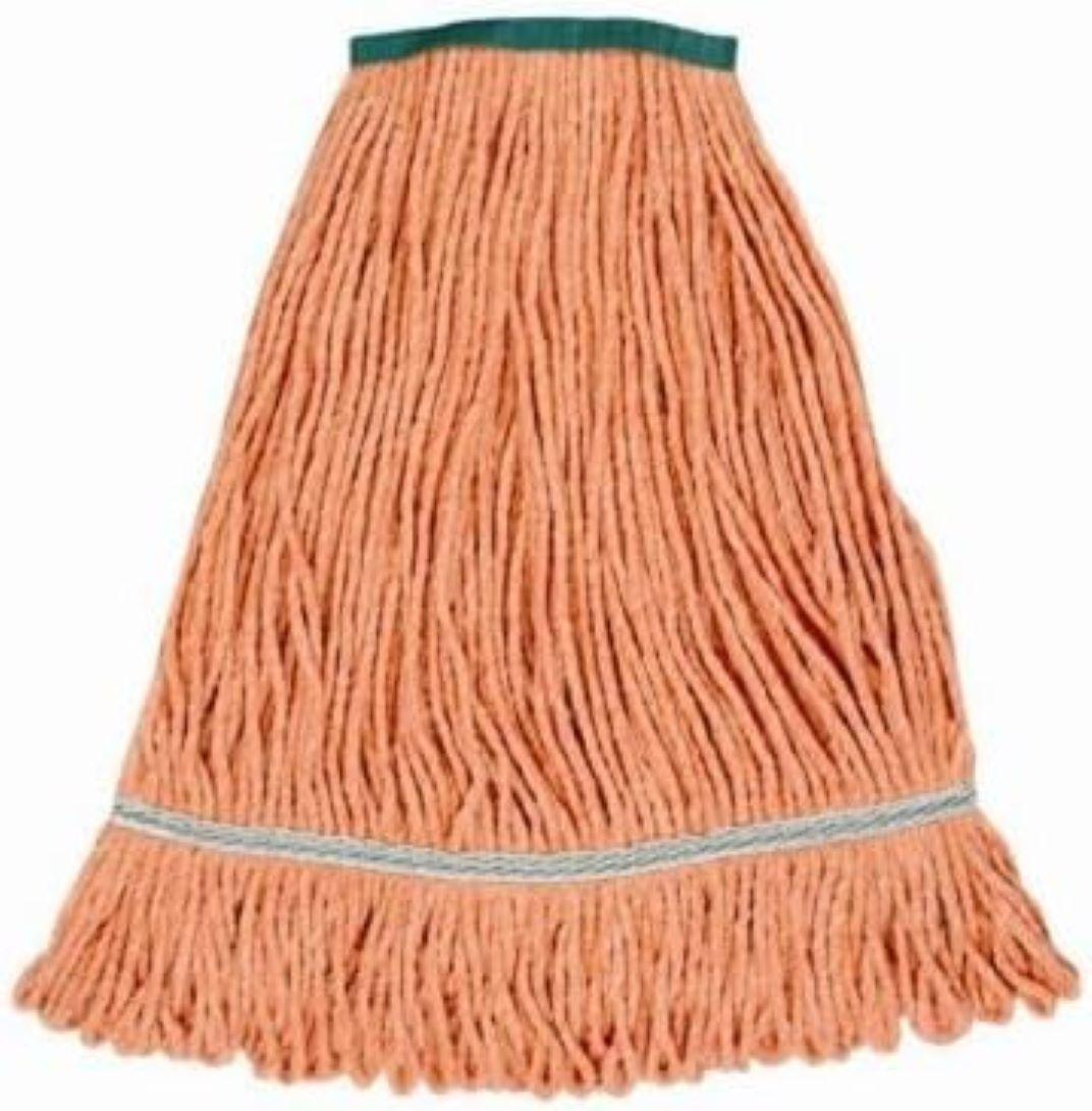 Wet Mop Head Large (LG) Orange Loop End Microblocker 12/Case