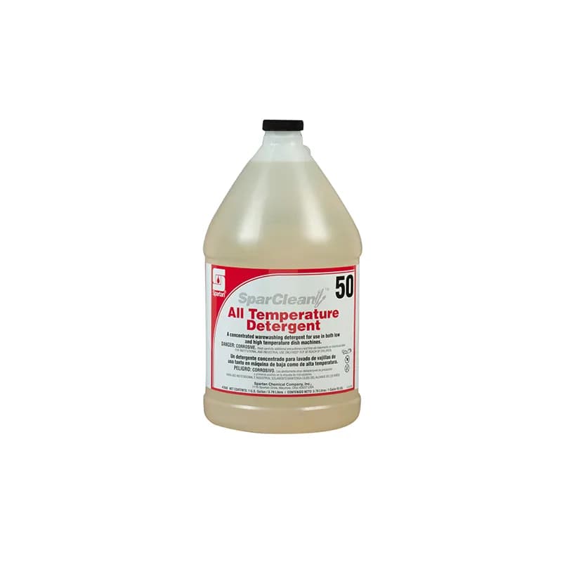 SparClean® 50 Mild Scent Dishmachine Detergent 1 GAL All Temperature Alkaline Liquid All Temperature 1/Gallon