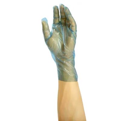 General Purpose Gloves Medium (MED) Blue Vinyl Powder-Free 100 Count/Pack 10 Packs/Case 1000 Count/Case