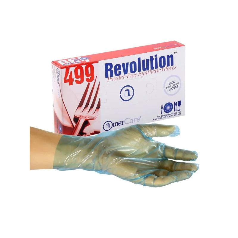 General Purpose Gloves Large (LG) Blue Vinyl Powder-Free 100 Count/Pack 10 Packs/Case 1000 Count/Case