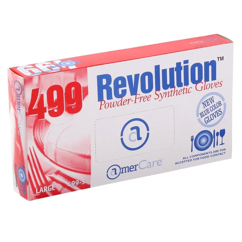 General Purpose Gloves Large (LG) Blue Vinyl Powder-Free 100 Count/Pack 10 Packs/Case 1000 Count/Case