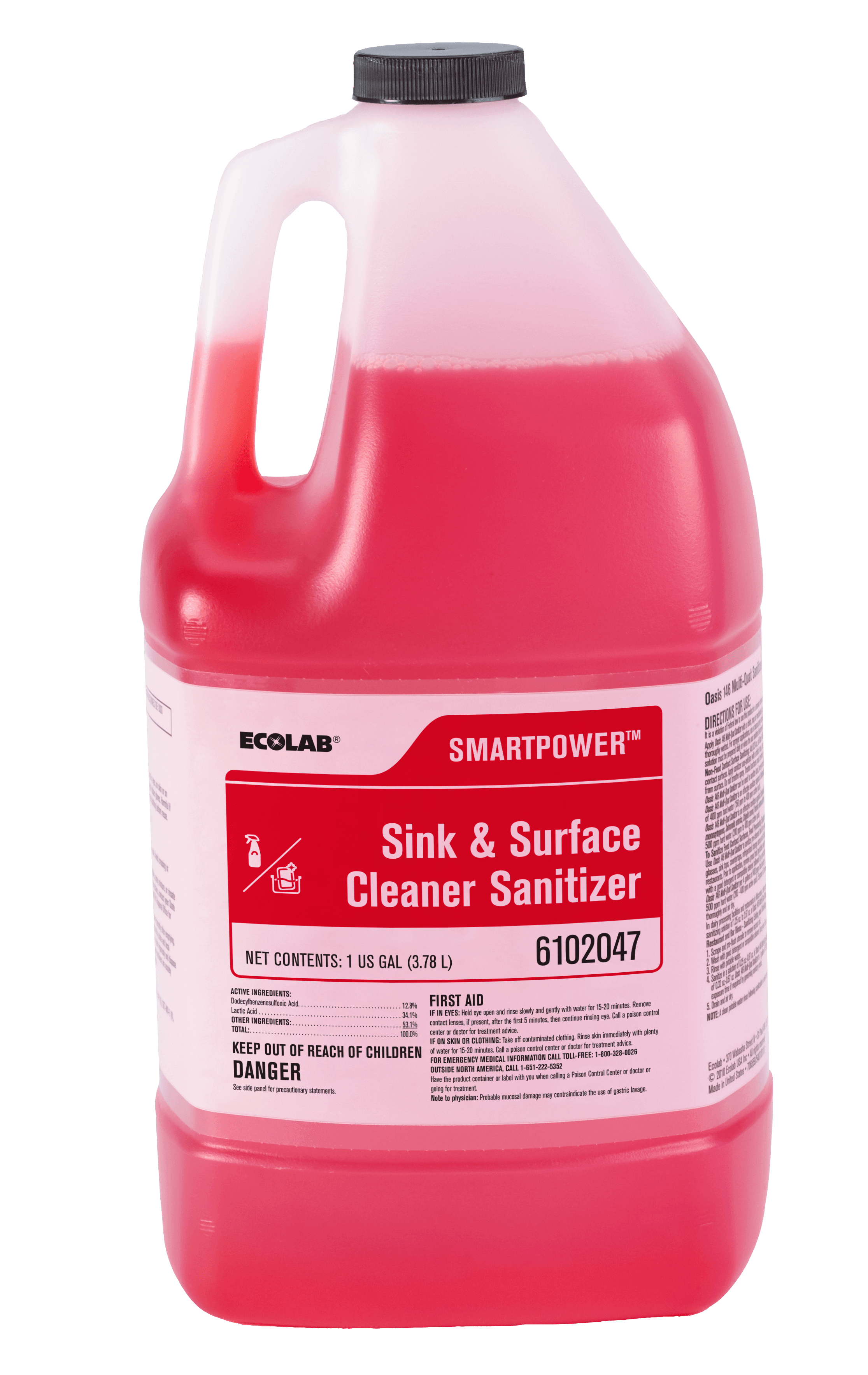 SmartPower Sanitizer 1 GAL Multi Surface RTU 4/Case