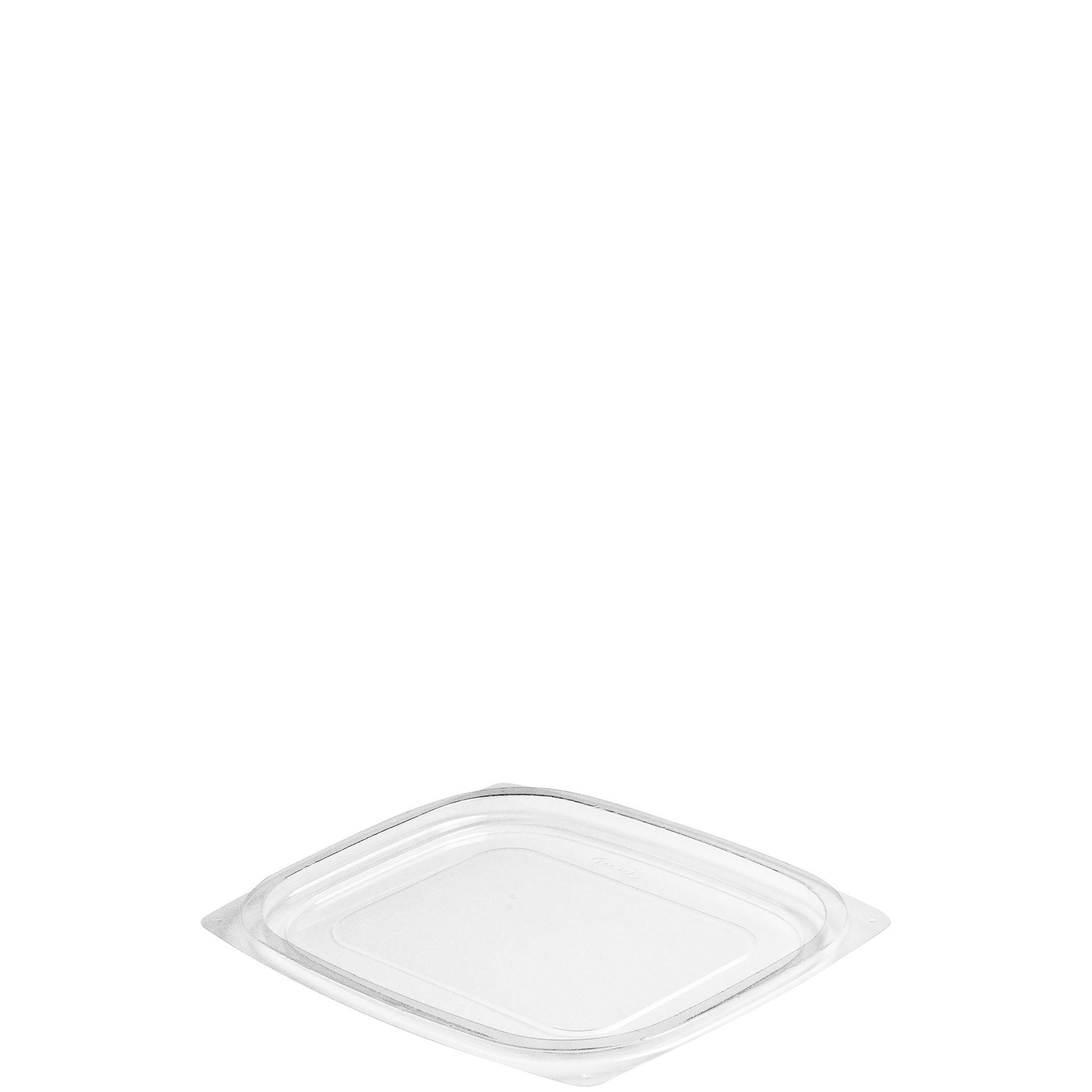 Dart® ClearPac® Lid Flat 5.9X4.9X0.3 IN 1 Compartment OPS Clear For 12 OZ Container Unhinged 63 Count/Pack 16 Packs/Case