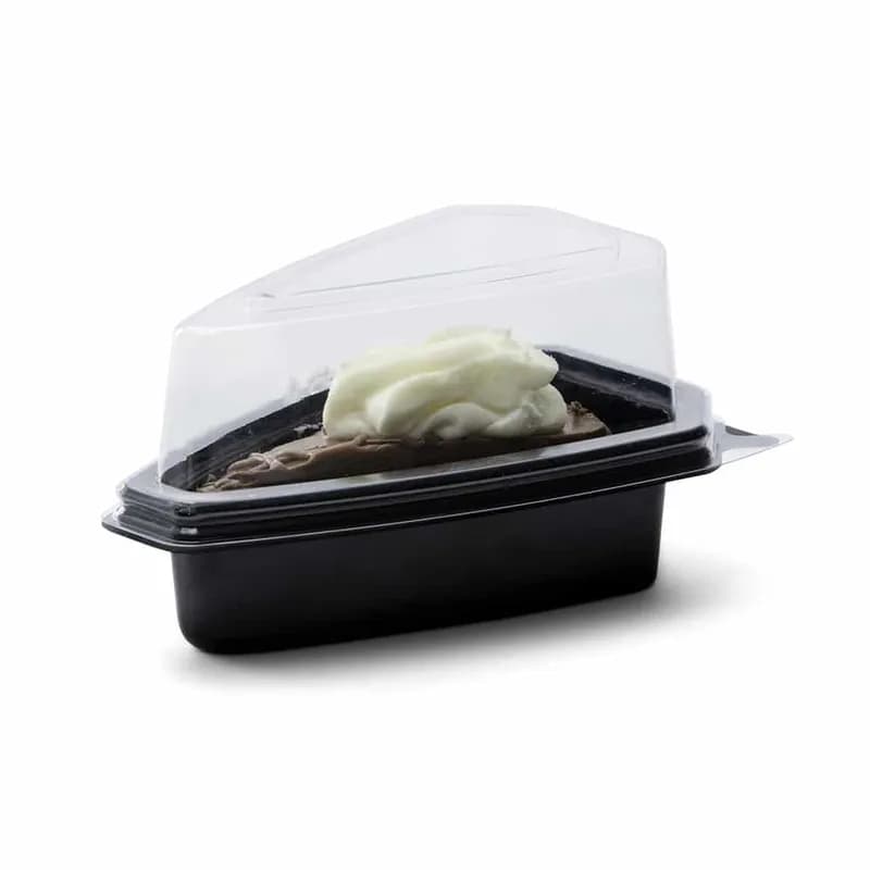 The BOTTLEBOX ® Pie Slice Pie Wedge 6.25X3.95X1.6 IN PET Black Triangle 300/Case