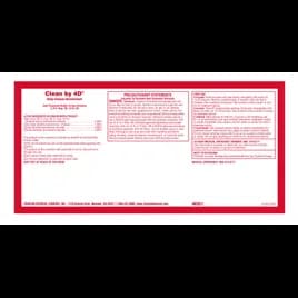 Clean By 4D Product Label 1/Each