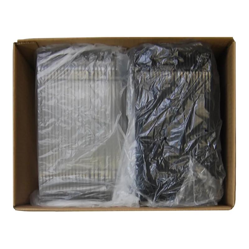 Take-Out Container Base & Lid Combo With Dome Lid 11X11X1.01 IN PET Black Square 25/Case