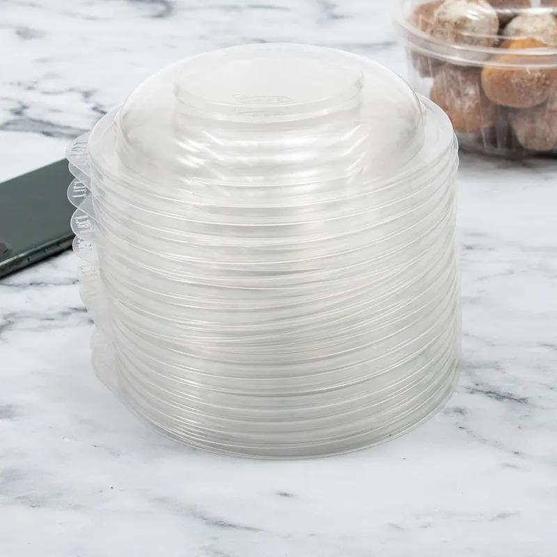 Dart® PresentaBowls® Lid Dome 5.3X1.1 IN 1 Compartment OPS Clear Round For 16 OZ Bowl 63 Count/Pack 8 Packs/Case