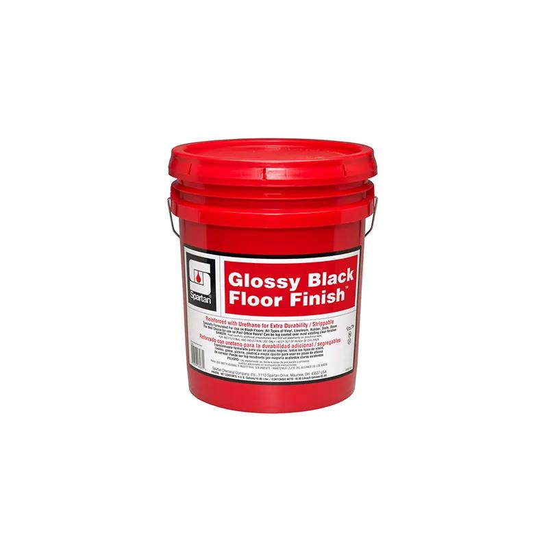 Glossy Black Floor Finish 5 GAL Alkaline RTU Metal Interlock 18% Solids 5/Each