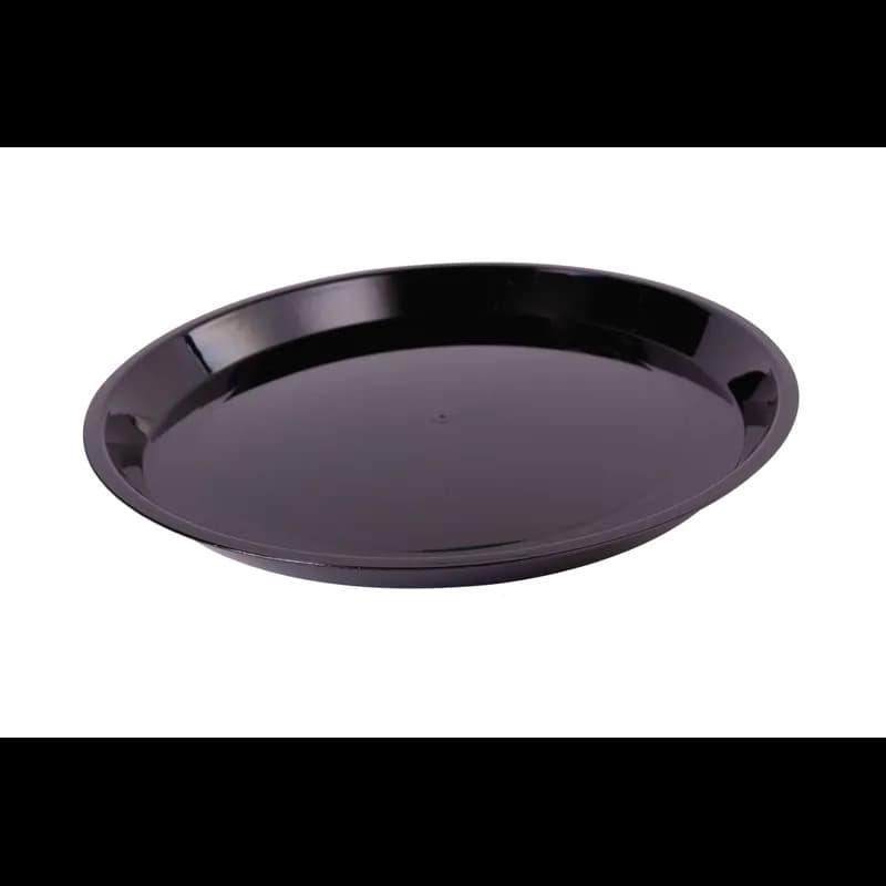 RediServ PartyPak Serving Tray Base 12X1 IN PS Black Round 25/Case
