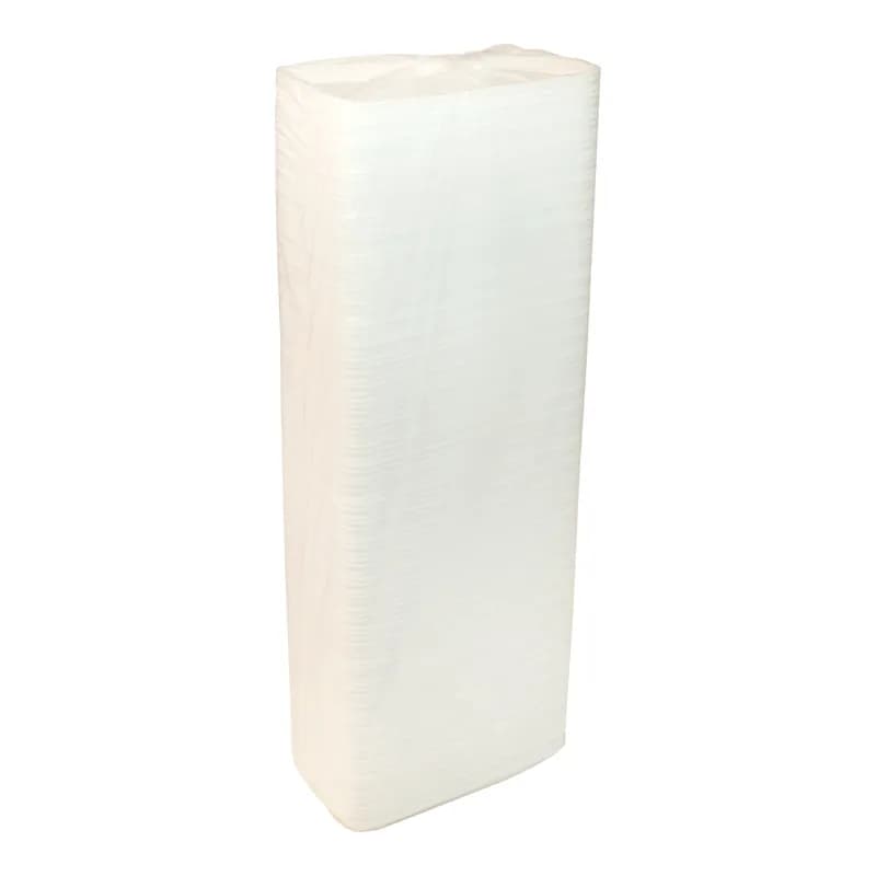 10PX Supermarket Tray 10.875X5.875X1.063 IN Polystyrene Foam White Rectangle 400/Case