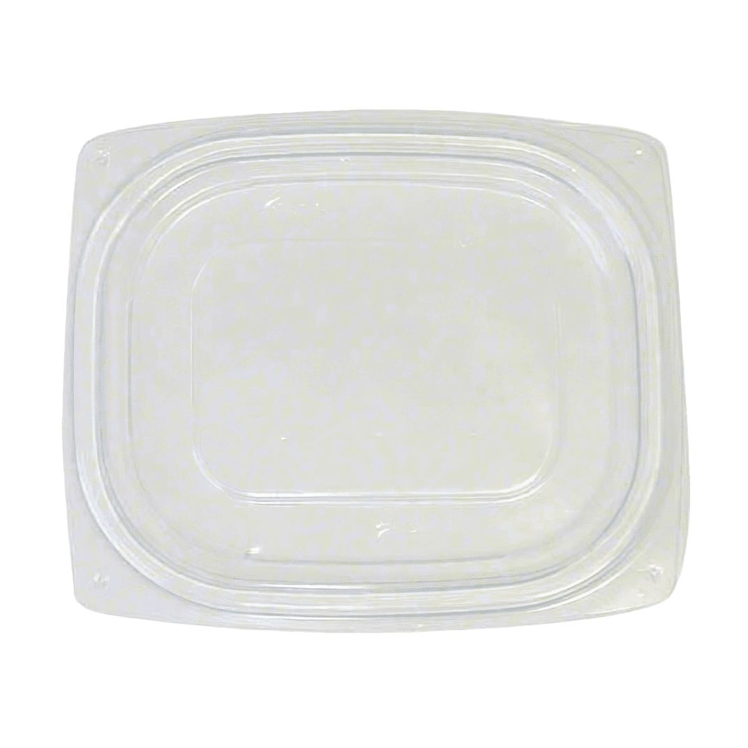 Dart® ClearPac® Lid Flat 1 Compartment OPS Clear For 4-6 OZ Container Unhinged 1008/Case