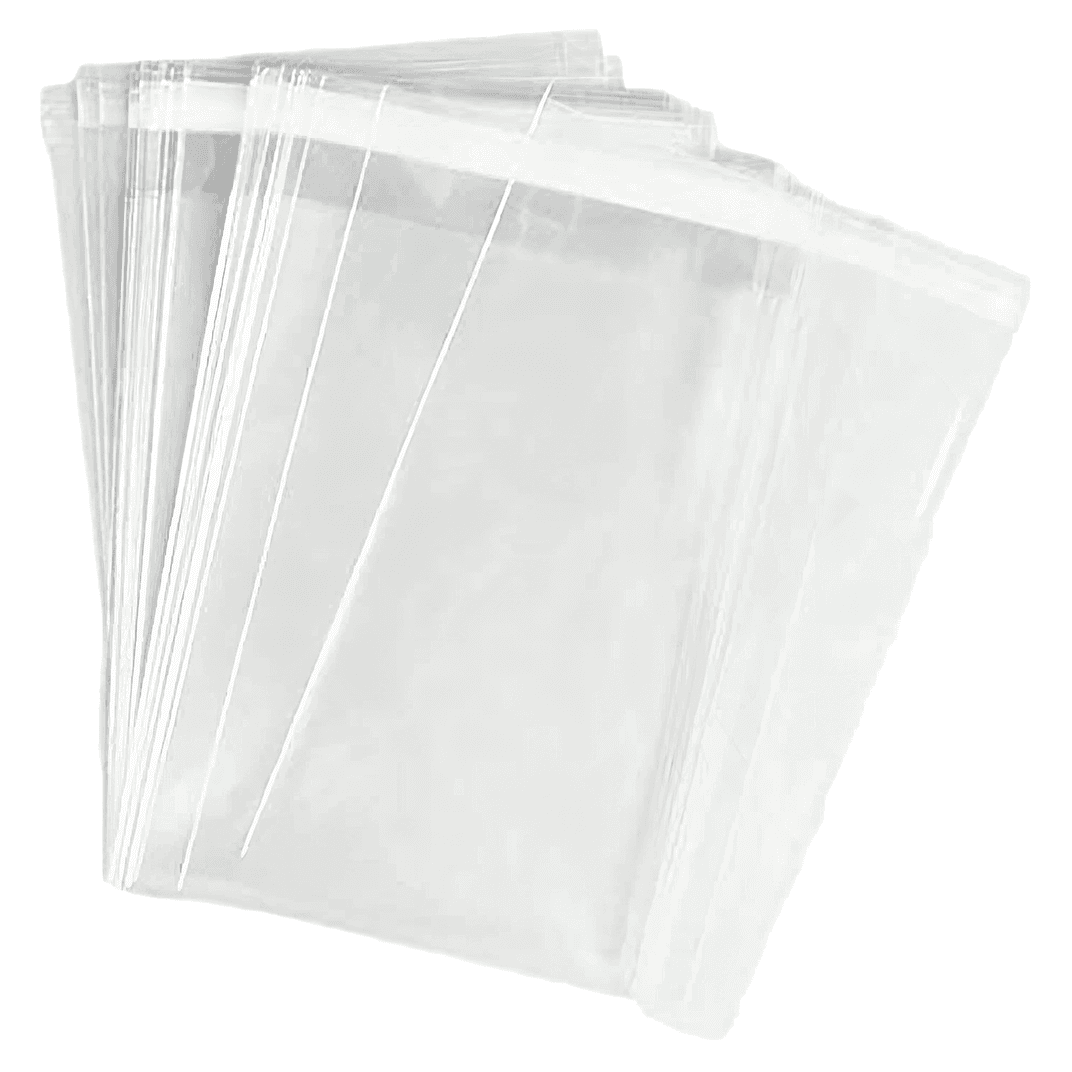 Bag 7X3X15 IN 7 LB Cellophane Clear Square With Angle Seal Crimp Seal Closure 1000/Case