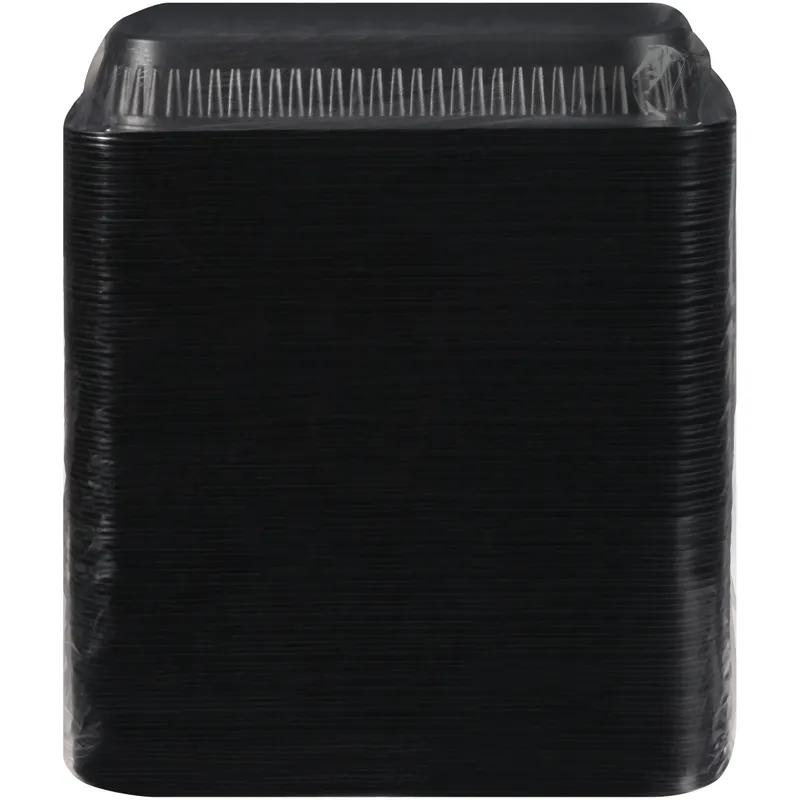 Take-Out Container Base 6.8X12.8X1.82 IN CPET Black Rectangle 200/Case