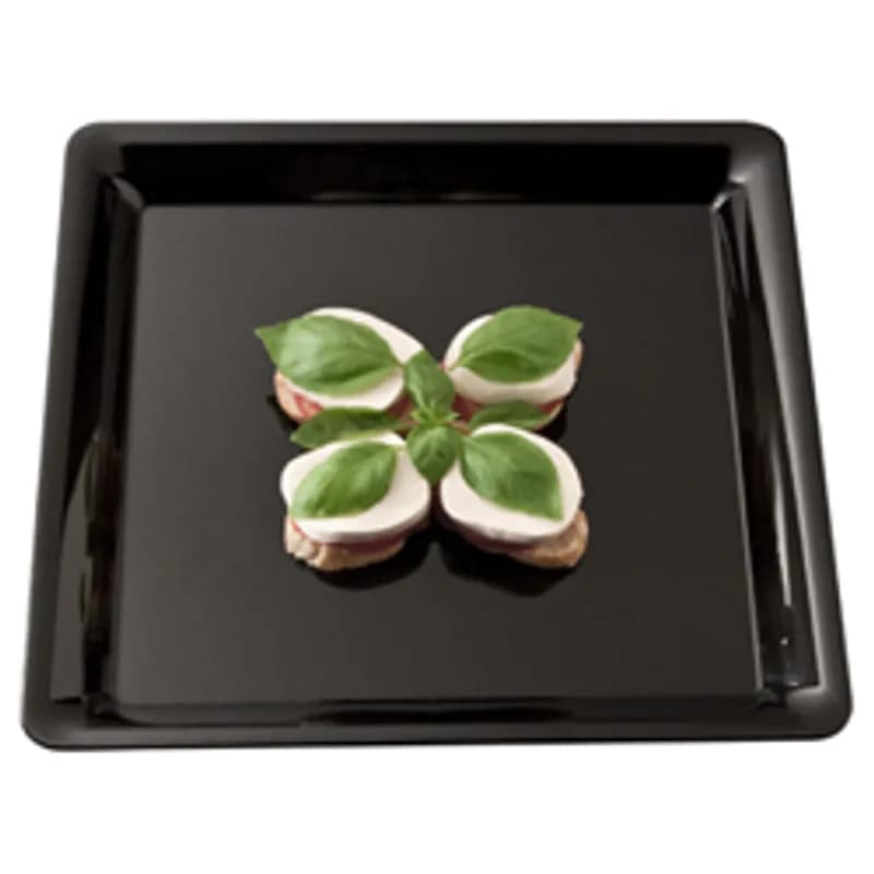 Serving Tray 16X16 IN Plastic Black Square 20/Case