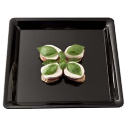 Serving Tray 16X16 IN Plastic Black Square 20/Case