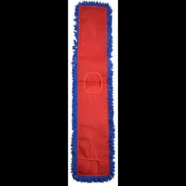 Dust Mop 48X5 IN Blue Microfiber With Hook & Loop 1/Each