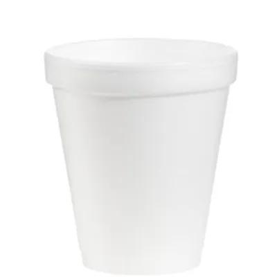 Cup 8 OZ Polystyrene Foam White 1000/Case