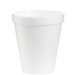 Cup 8 OZ Polystyrene Foam White 1000/Case
