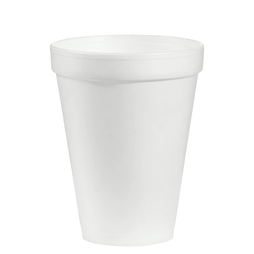 Cup 12 OZ Polystyrene Foam White 1000/Case