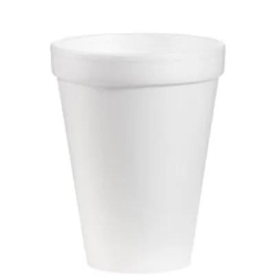 Cup 12 OZ Polystyrene Foam White 1000/Case