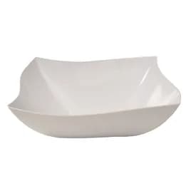 Serving Bowl 128 OZ Plastic White Square 25/Case