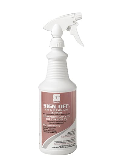 Sign Off® Floral Glass Cleaner 1 QT Plexiglass Alkaline RTU 12/Case