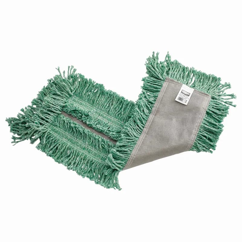 Dust Mop 5X24 IN Green Cotton Synthetic Blend Cut End Disposable Envelope Backing Pretreated 1/Each