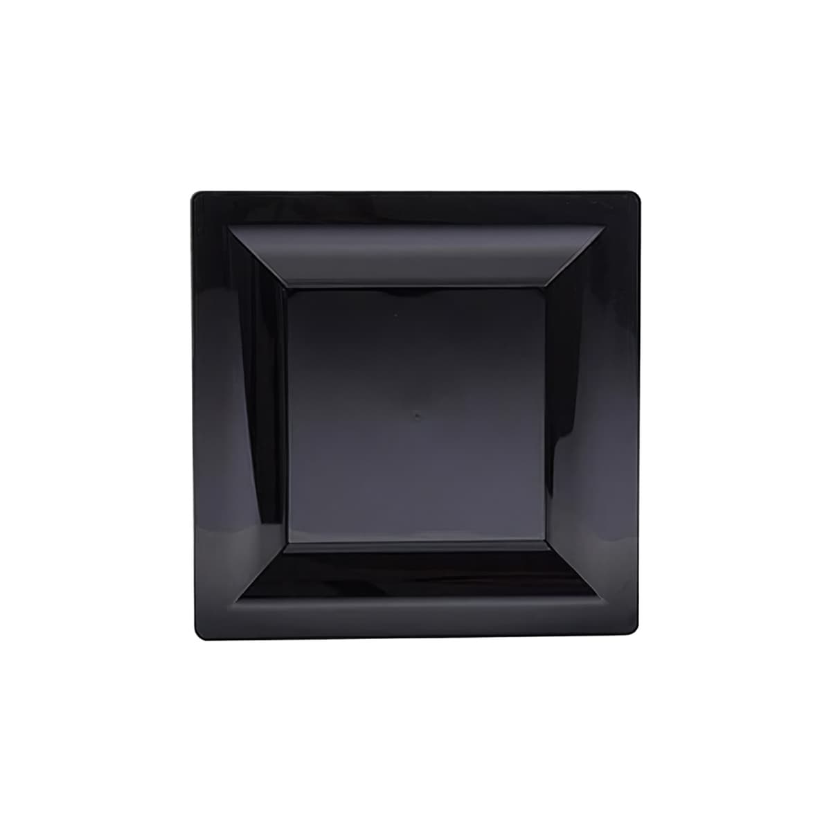 WNA Plate 9.5 IN PS Black Square 120/Case