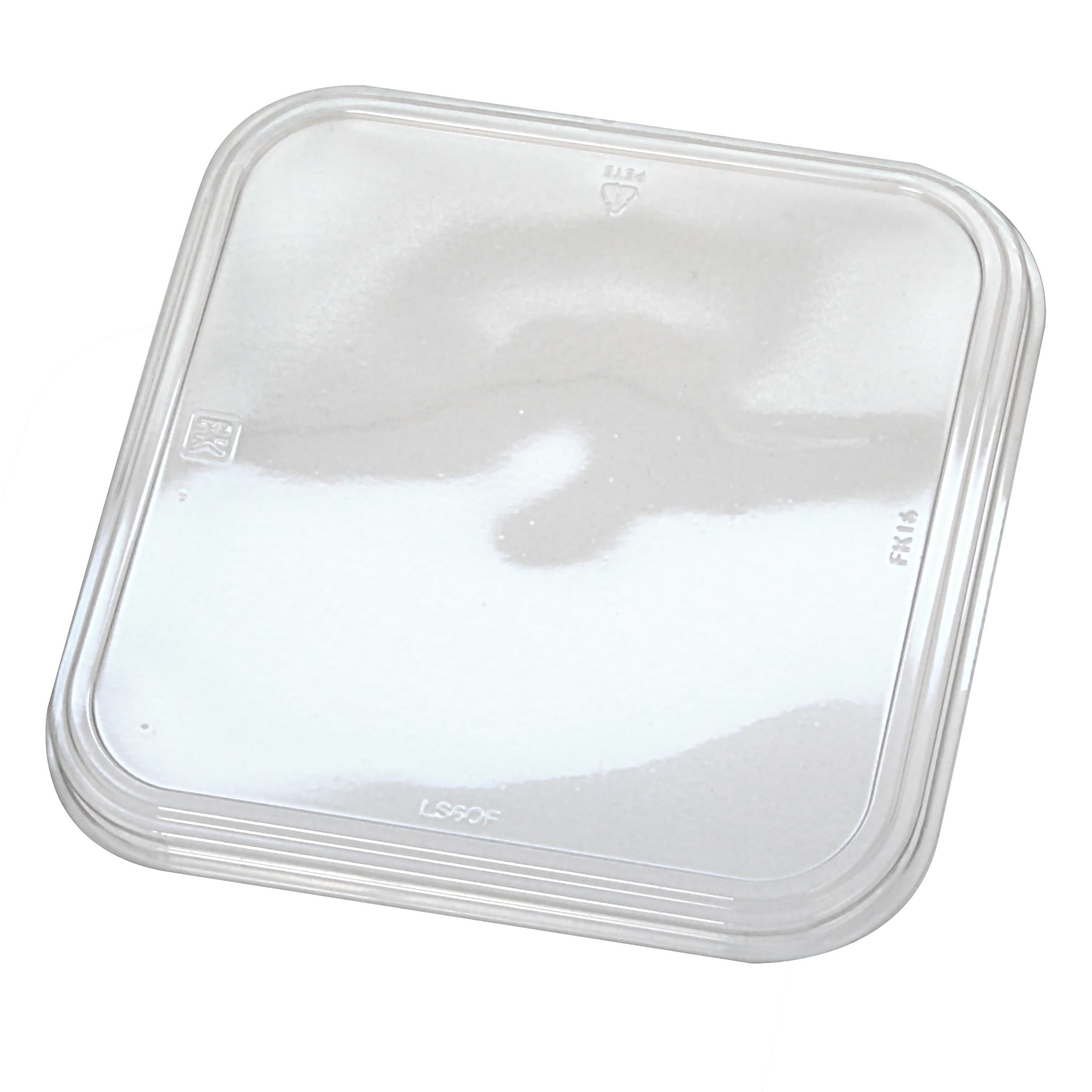 Recycleware® Deli Container Base 6.1X6.1X2.6 IN RPET Clear Square 300/Case