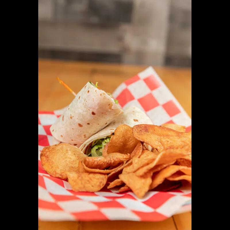 Basket Liner Sheet 12X12 IN Dry Wax Paper Red White Check 2000/Case