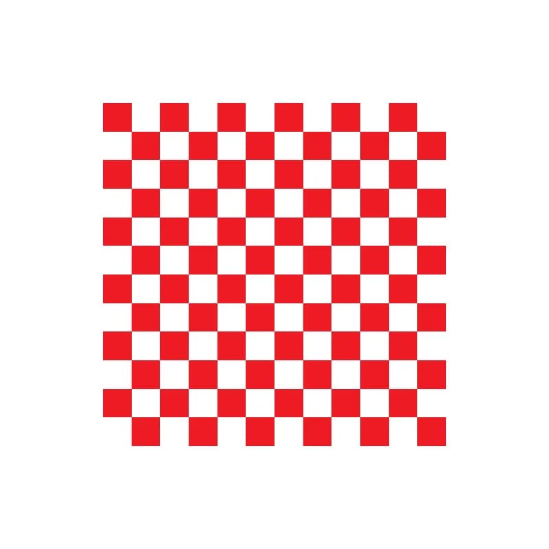 Basket Liner Sheet 12X12 IN Dry Wax Paper Red White Check 2000/Case