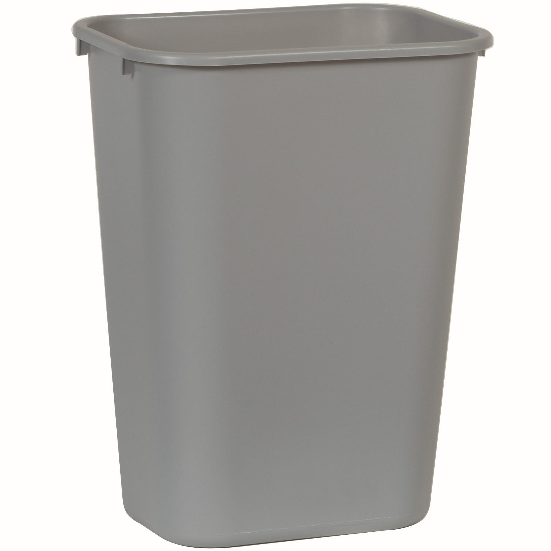 1-Stream Trash Can 15.25X11X19.88 IN 10.25 GAL 41 QT Gray Resin 1/Each