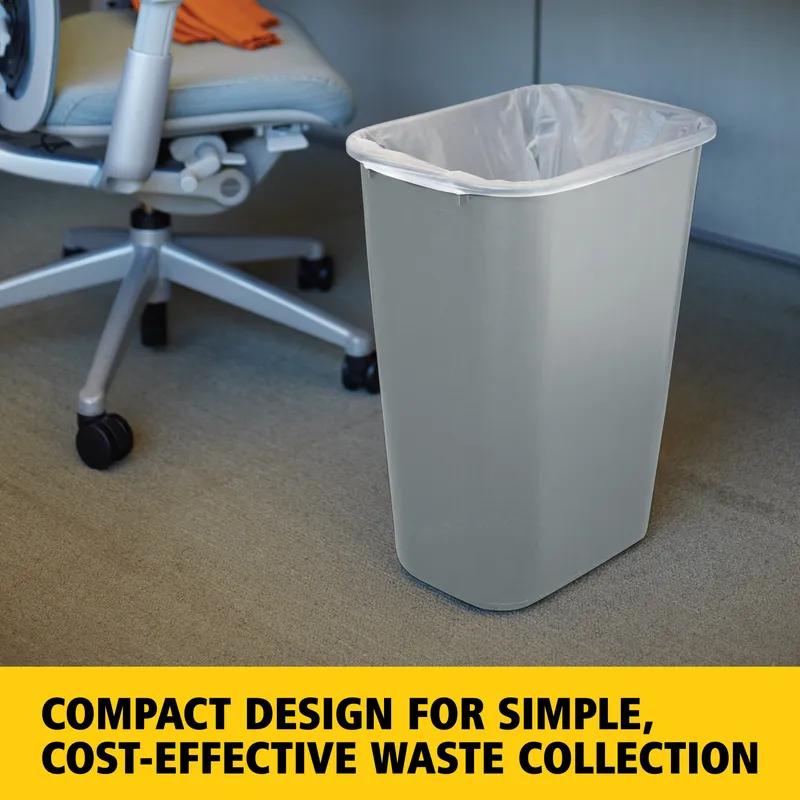 1-Stream Trash Can 15.25X11X19.88 IN 10.25 GAL 41 QT Gray Resin 1/Each