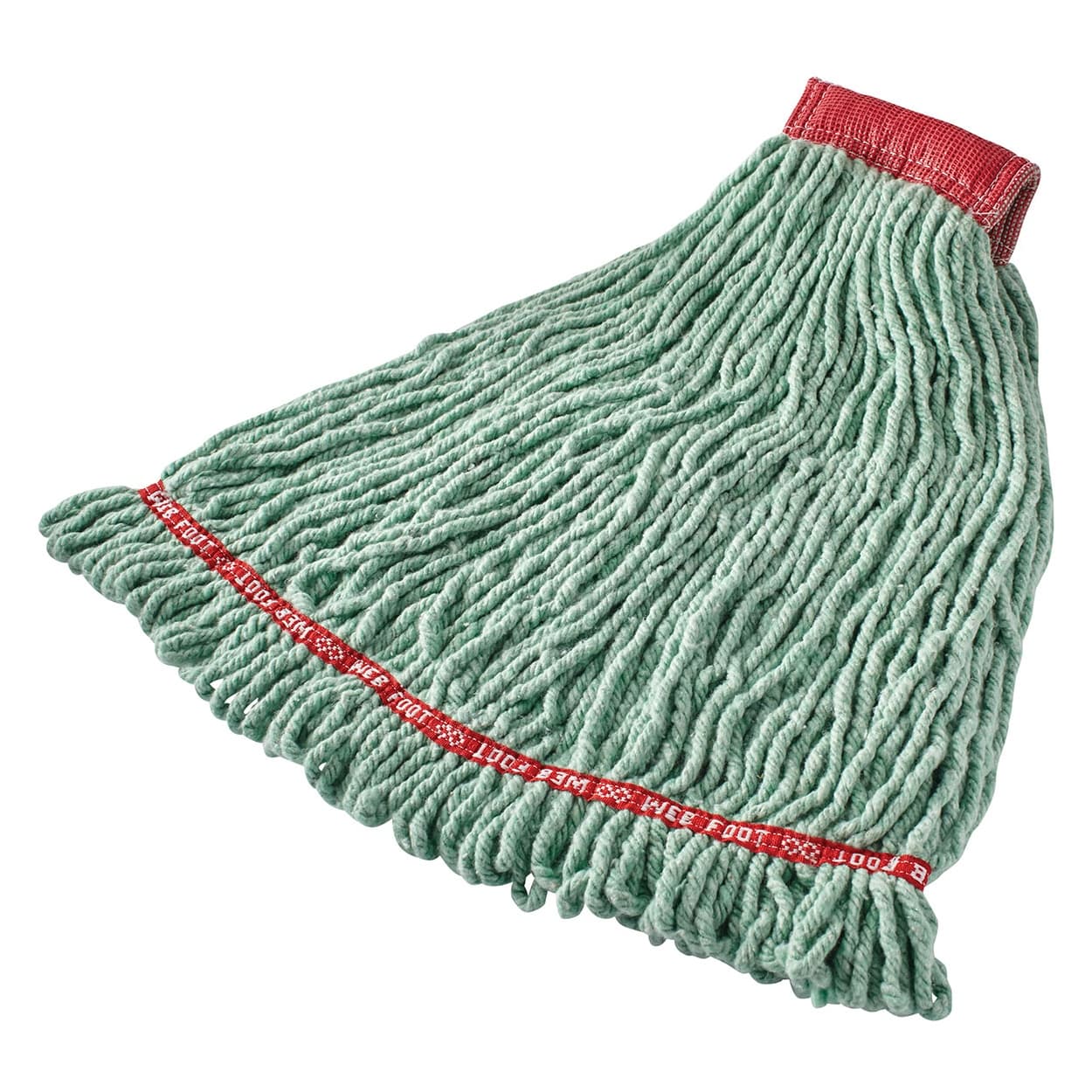 Web Foot® Mop 18.25X7X3.08 IN Green Cotton 1/Each