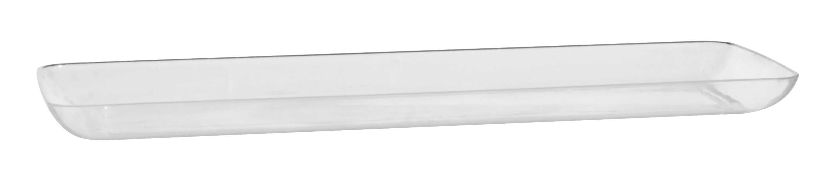 Tiny Temptations Serving Tray 7.5 IN Plastic Clear Rectangle 200/Case