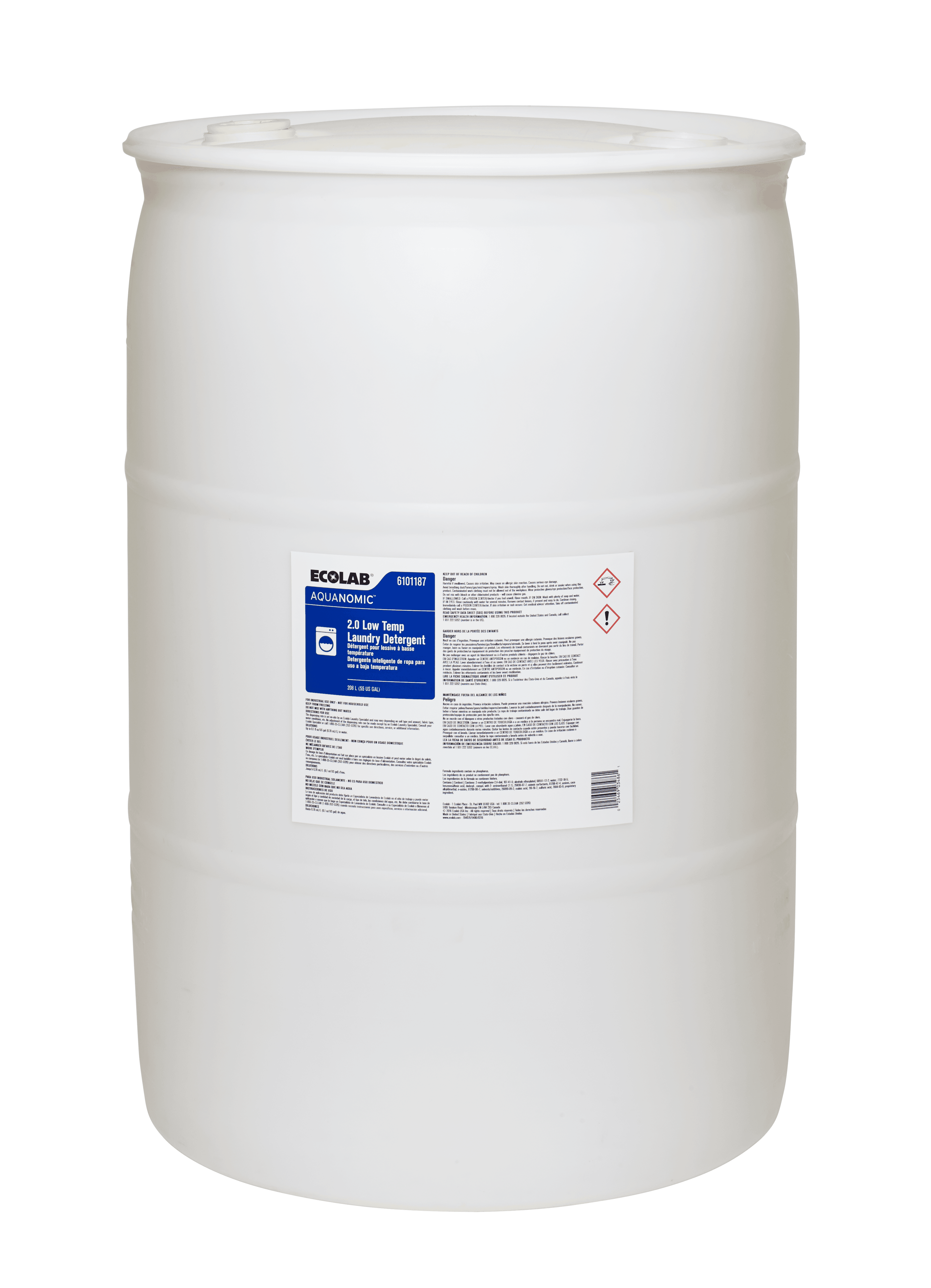 Aquanomic 2.0 Laundry Detergent 55 GAL Liquid Low Temperature 1/Drum
