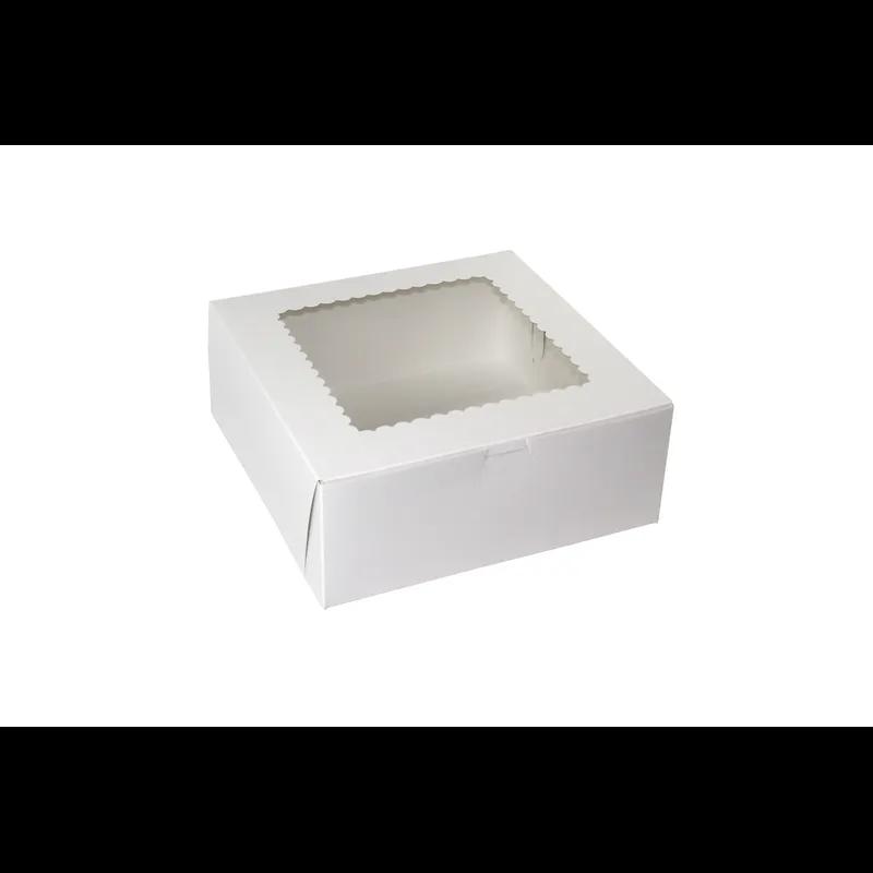 Cupcake Box 10X10X4 IN 6 Compartment Paperboard White With Window 100/Bundle