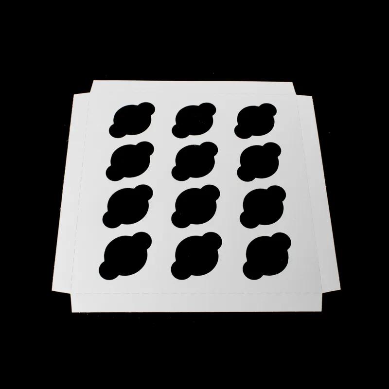Cupcake Insert Mini 9.9375X9.9375X0.75 IN 12 Compartment Cardboard White Kraft 100/Case