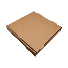 Pizza Box 12 IN Corrugated Cardboard Kraft Fluted B-Flute 50/Bundle