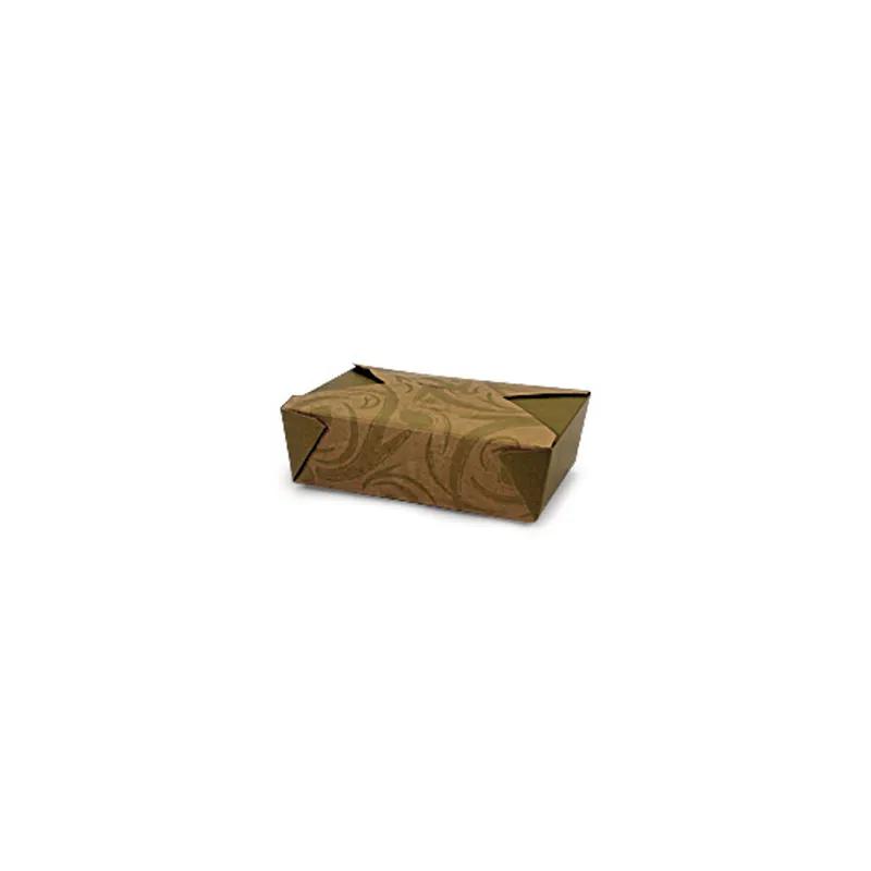 Take-Out Box Fold-Top Kraft Green Sonoma 200/Case