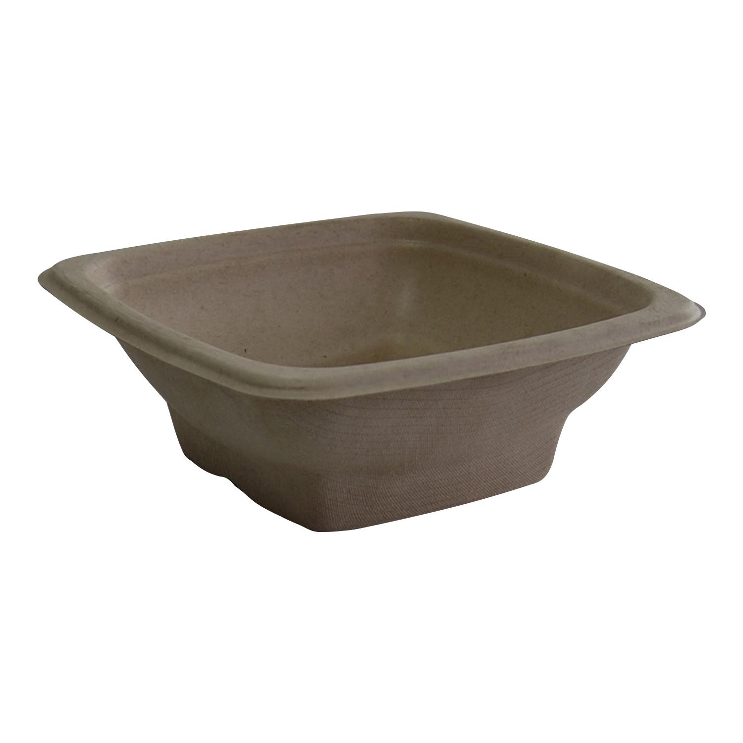 Bowl 16 OZ Pulp Fiber Natural Square 300/Case
