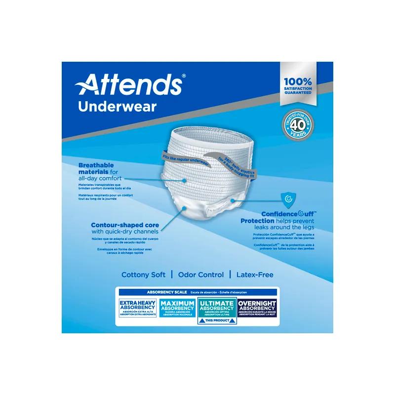 Attends® Underwear Medium (MED) Pull Up 80/Case