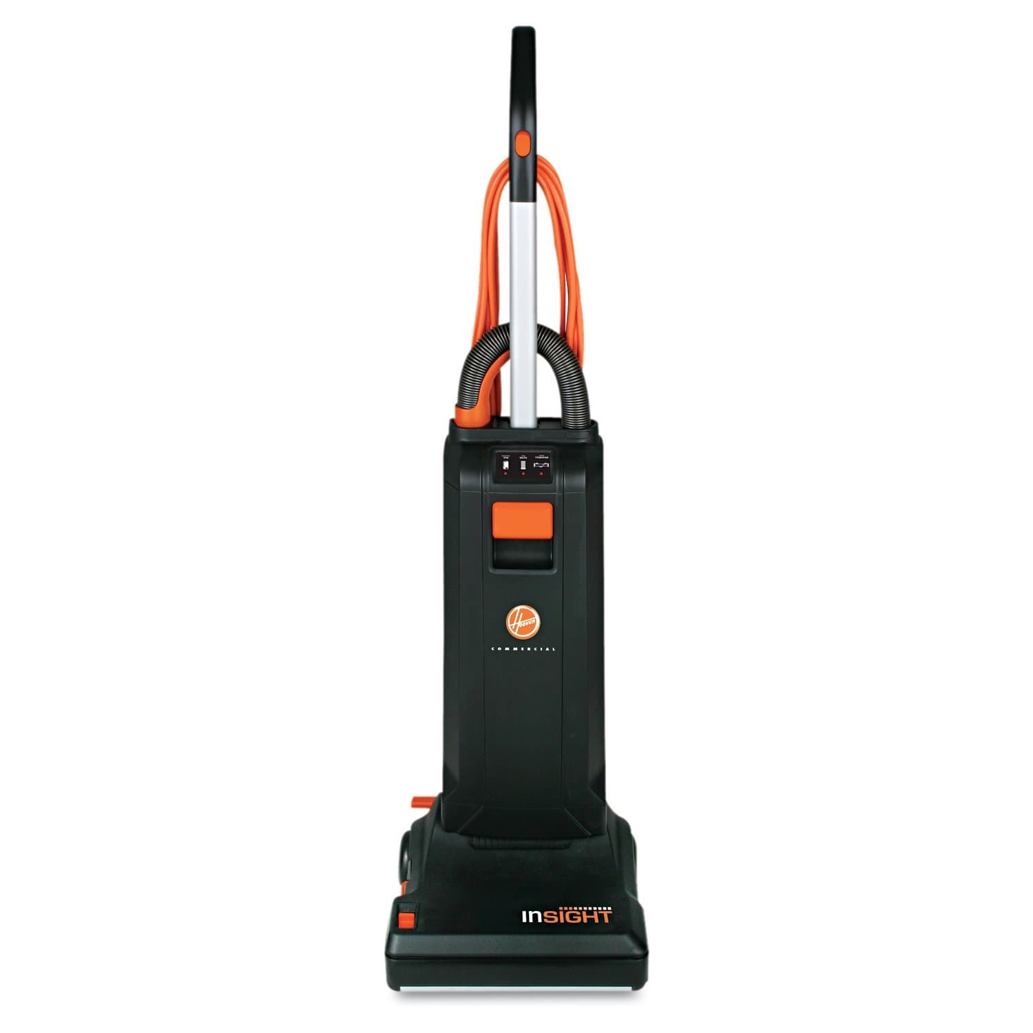 Insight Upright Vacuum Bag 13IN Black 10 amp With 50FT Cord 4 Level Height Adjust HEPA Filter On-board LED W/AddOns