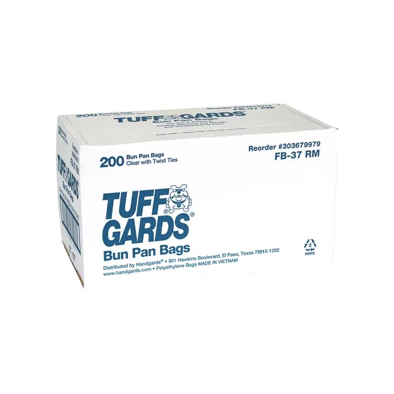 Tuffgards® Bun Pan Freezer Bag 27X37 IN 80 QT HDPE Clear With Ties 200/Case