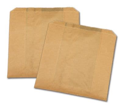 Looking Natural® Sandwich Bag 6X0.75X6.75 IN Paper Kraft Grease Resistant Gusset 1000/Case