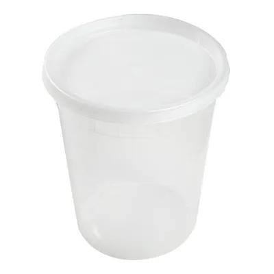 Deli Container Base & Lid Combo 32 OZ PP Clear Round 240 Count/Pack 1 Packs/Case 240 Count/Case