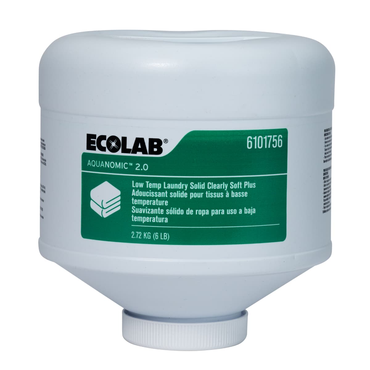 Aquanomic 2.0 Clearly Soft Plus Laundry Softener 6 LB Solid 2/Case