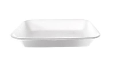 3PP Meat Tray 8.625X6.25X1 IN Polystyrene Foam White Rectangle Heavy 400/Case