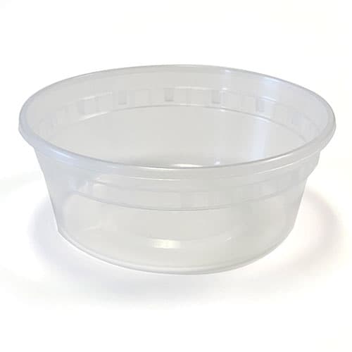 Deli Container Base 8 OZ PP Clear Round 480 Count/Pack 1 Packs/Case 480 Count/Case