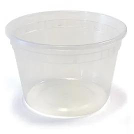 Deli Container Base 16 OZ PP Clear Round 480 Count/Pack 1 Packs/Case 480 Count/Case